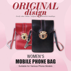 Touch Screen Women Leather Mobile Phone Bag