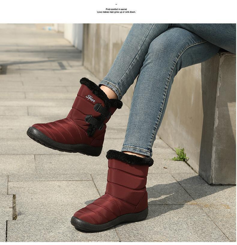 winter warm women's snow boots waterproof  60%off now!!