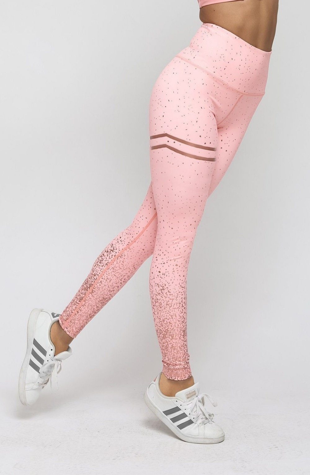 High Waist Speckled Print Leggings