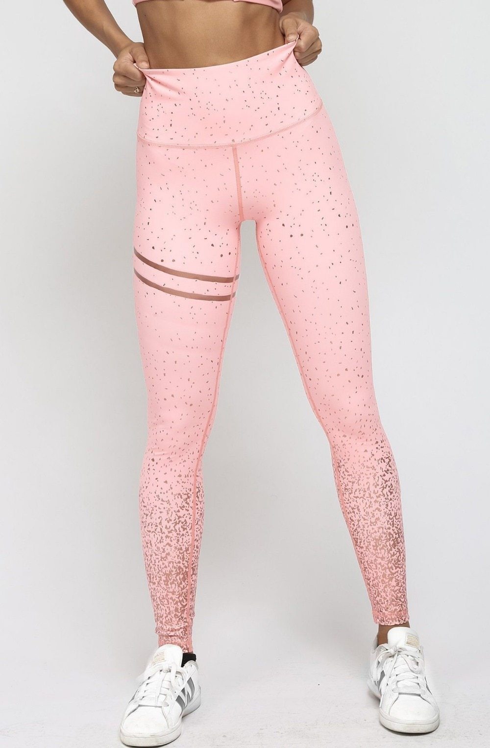 High Waist Speckled Print Leggings